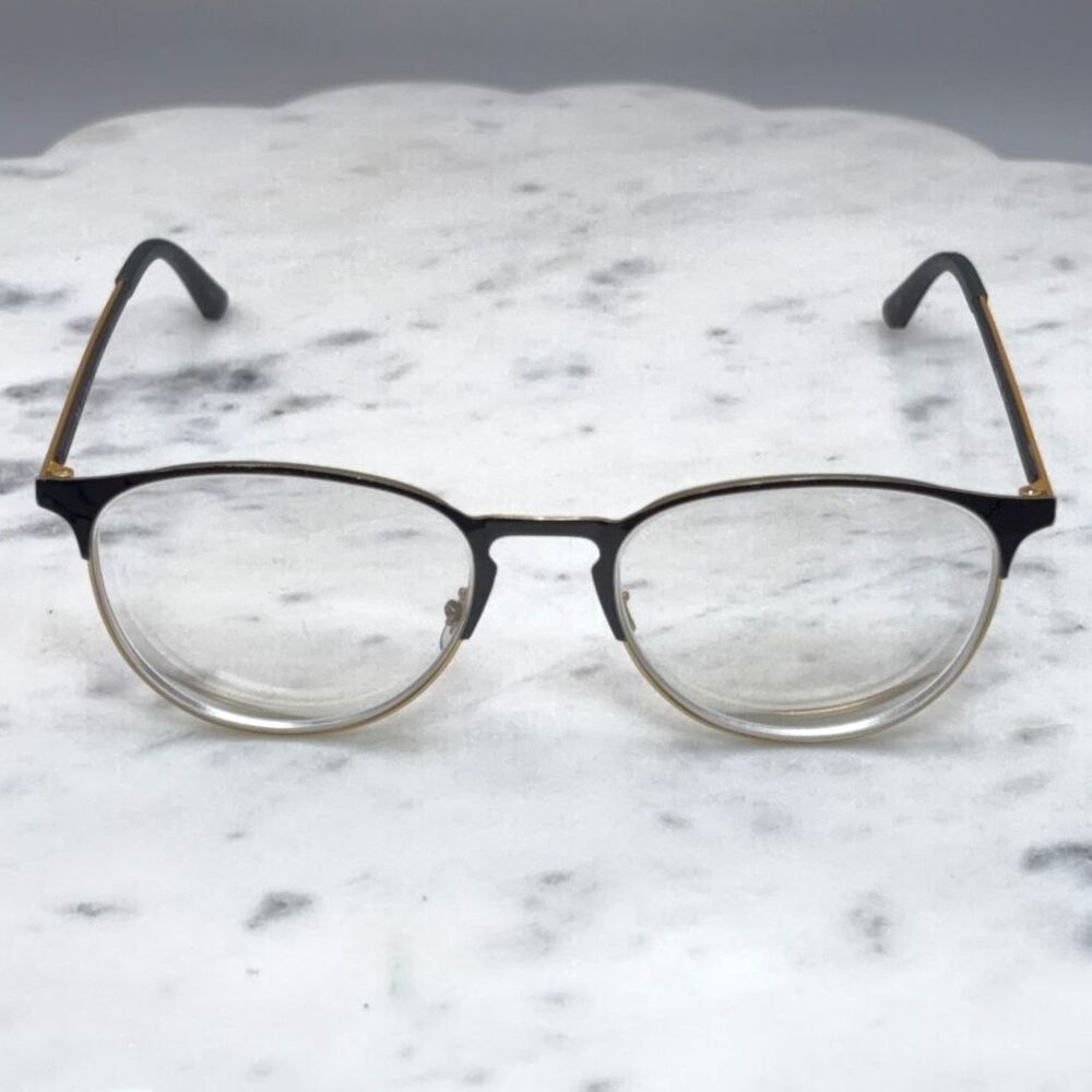 Ray-Ban RB 6375 2890 Black On Gold Phantos Eyeglasses Frames Only 53-18-145